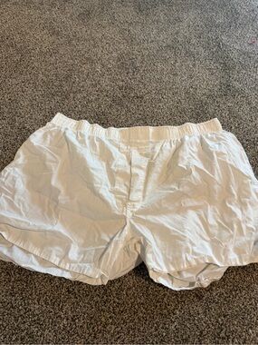 Polo by Ralph Lauren White Cotton Elastic-Waist Shorts